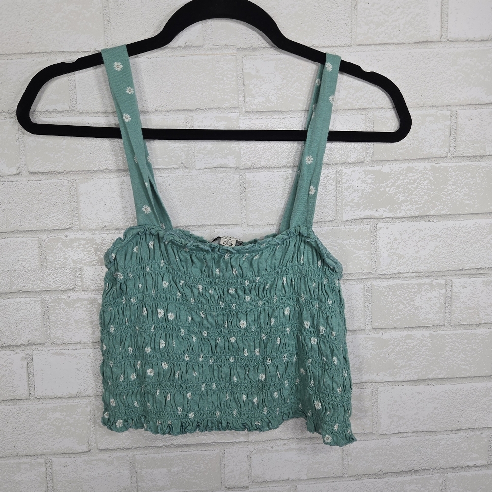 AEO polka dot crop tank